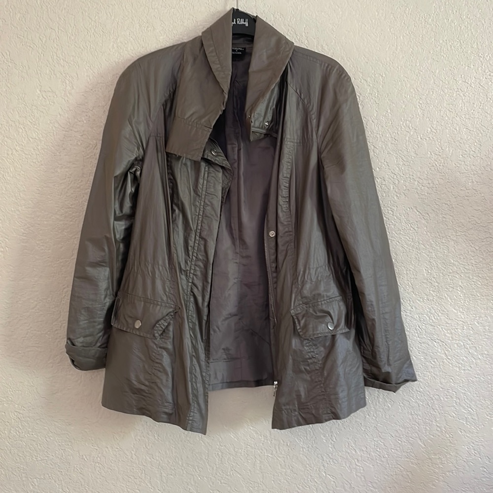 womens tribal cargo rain jacket